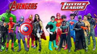 Avengers VS Justice League - Nerf Battle!