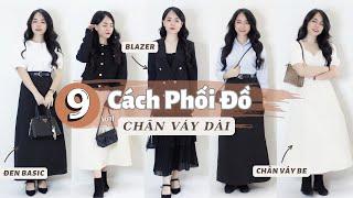 9 Cách Phối Đồ Với Chân Váy Dài | Thiều Huyên