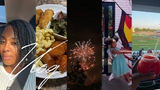 VLOG | THE HAPPIEST I’VE EVER BEEN + MOMS NEED ALONE TIME TOO + BASEBALL GAME + JULY 4TH & COOKING