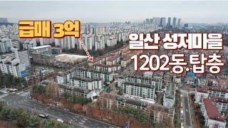 일산 성저마을 1202동 4층,가격⬇️ 급매가3억원