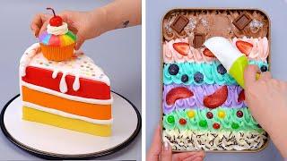 Amazing Colorful Cake Decorating Tutorial | Extreme Cake