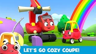 Cozy Coupe and Buster's Paint Cannon Adventure! | Let's Go Cozy Coupe - Cartoons for Kids