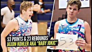 "BABY JOKIC" Jaxon Kohler 53 POINTS & 23 REBOUNDS at Pangos All-American Festival Championship!