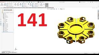 تمارين علي سوليدووركس 2024 || تمرين رقم 141- Solidworks Exercise 141