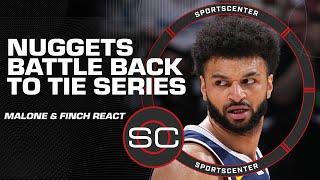Nuggets & Timberwolves tied up after Denver’s Game 4 win  Malone & Finch speak | SportsCenter