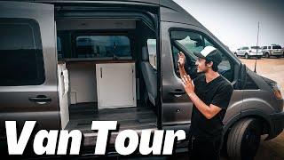 Van Tour | Ford Transit 350 | Fixed Bed | DIY Build