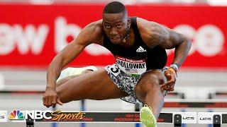 Grant Holloway keeps NINE YEAR 60m indoor unbeaten streak alive with win in Boston | NBC Sports