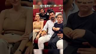 Burak Ozcivit with beautiful wife Fahriye Evcen and son #short #burakozcivit #fahriyeevcen #shorts