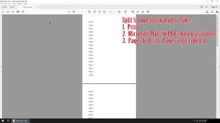 Splitting PDF Pages into Separate File - Windows 10