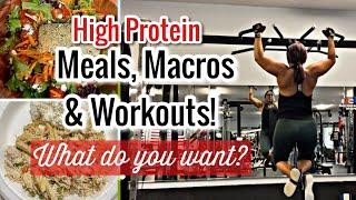 FULL DAY OF EATING | MEALS  MACROS  & WORKOUTS | IN WITH JEN