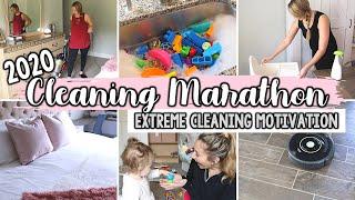 EXTREME CLEANING MARATHON 2020 // 1.5+ HOURS OF CLEANING MOTIVATION | Jessica Elle