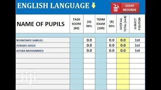 NEW EXCEL & WORD REPORT CARD SYSTEM FOR TEACHERS