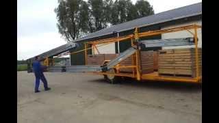 Deep bed trailer with heavy duty harvesting belt | Sweere