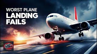 Worst Plane Landing Fails Caught on Camera | Shocking Moments in Aviation