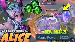 ALICE WITH NEW HOLY CRYSTAL IS THE NEW META!!| DAMAGE IS ABSOLUTELY INSANE!! | MLBB