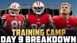 Training Camp Day 9 Breakdown | Vet WRs Making plays | Jordan Elliott Impresses | Zakelj makes move