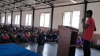 Student giving feedback on Harivillu Foundation Motivation Class