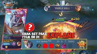 MAIN ALPHA EXP WAJIB PAKE ITEM INI ‼️ GAMEPLAY ALPHA EXPLANE TERBARU 2024 - Mobile Legends