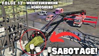 Werkfeuerwehr Königsberg - SABOTAGE! Ein Einbrecher verursacht Kurzschluss = STROMAUSFALL! 