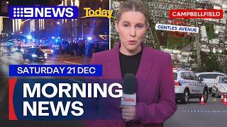 Car drives into crowd at German Christmas market; Melbourne shooting | 9 News Australia