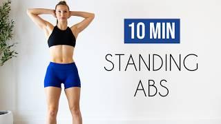 10 min STANDING ABS Workout (No Equipment, No Repeats)