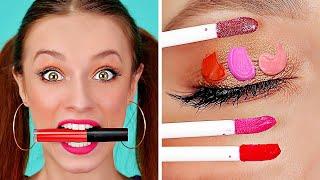 LUSTIGE DIY MAKE-UP TIPPS UND TRICKS || Coole und simple Ideen für Mädels von 123 GO!