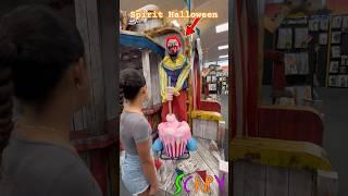 Jaylani vs Creepy Clown at the Halloween Store! #shorts