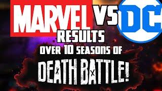 Marvel VS DC – DEATH BATTLE! Results from Seasons 1 to 10