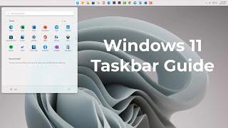 Windows 11 Taskbar Tutorial