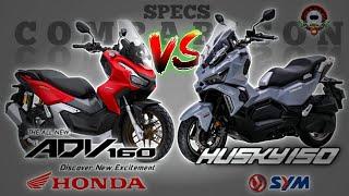 HONDA ADV 160 vs SYM HUSKY 150 SPECS COMPARISON