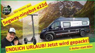 ENDLICH URLAUB E-Scooter ideal für Wohnmobile / Segway ninebot e22d