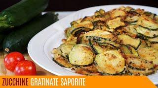 Zucchine gratinate saporite, facili e veloci - Le video ricette di Lara