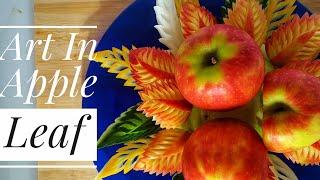 DIY | Art In Apple Leaf | Fruit Carving for beginner | siam pad thai sauce | พี่เล็กผัดไทย