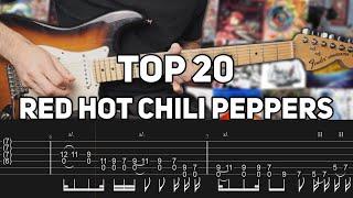 TOP 20 RED HOT CHILI PEPPERS RIFFS (with TAB)