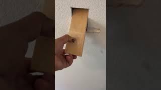 How to repair a drywall hole without a stud in it #howto #construction #contractor #diy #drywall