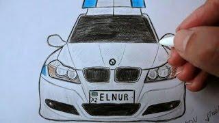 Как нарисовать полицейскую машину BMW(Ehedov Elnur)