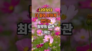 나이보다 더 들어보이는 최악의 습관 1위는 #지혜 #명언 #좋은글 #인생조언