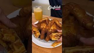 Waffle Chicken  This recipe is finger-lick'-good #SHORTS #FOOD