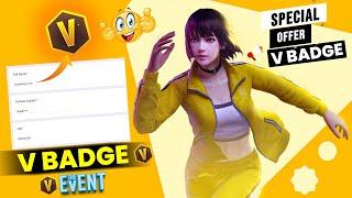 How To Get a V Badge in Profile Free Fire | V Badge Free Fire