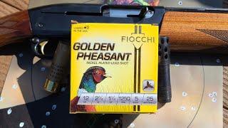 Upland Shells For Turkey? Fiocchi Golden Pheasant 2-3/4" 1-3/8oz #5 Test W/ 11-87 & Kicks .655