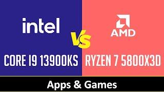 Intel Core i9 13900KS vs AMD Ryzen 7 5800X3D - Apps & Games (RTX 4090)