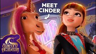 Unicorn with FIRE MAGIC!  Meet Cinder! | Unicorn Academy | Cartoons for Kids