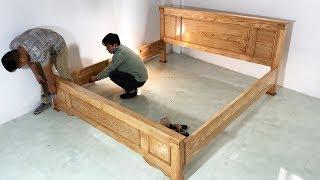 How To Building A Bed Extremely Simple and Beautiful - Skill Modern Woodworking