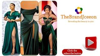 See These Beautiful Emerald Green Dinner Dress Styles 2023