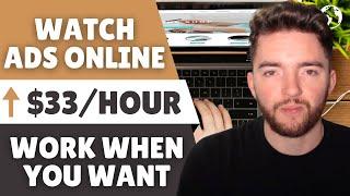 Make ⬆️$33/Hour Watching Ads Online | No Experience Work From Home Jobs 2024
