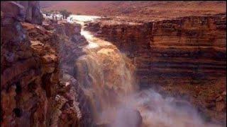 Huge waterfalls are forming in central Saudi Arabia, Shaqraa