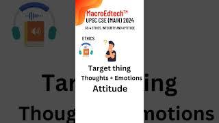 Ethics, Attitude and Integrity #main #upsc #shorts