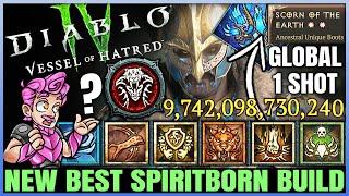 Diablo 4 - New Best TRILLION 1 SHOT Spiritborn Build Found - OP Meta S6 Crushing Hand Vortex Guide!