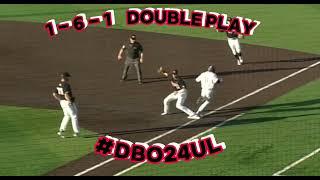 Insane DOUBLE PLAY UL CAJUNS 24’  #DBO24UL #ncaabaseball #doubleplay