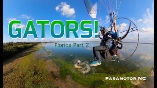 Flying over Gators! - Paramotor NC - Florida Part 2 #paramotor